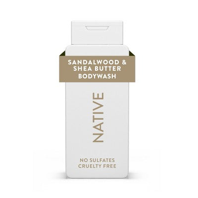 Native Body Wash for Men & Women Sandalwood & Shea Butter 18 fl oz