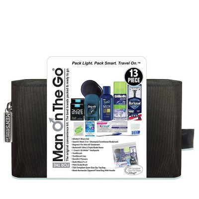 Men's Bath and Body Deluxe Travel Kit 13pc