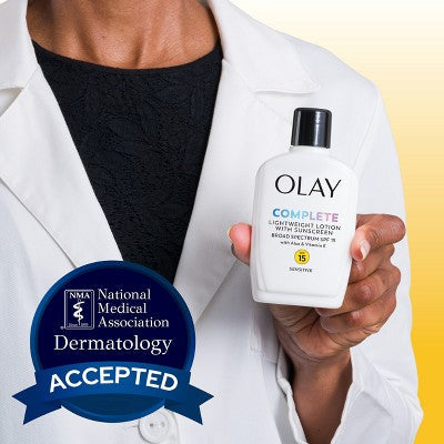 Olay Complete Face Lotion Moisturizer with Sunscreen Sensitive Skin SPF 15 6 fl oz - Missing Box