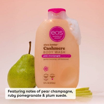 eos Shea Better Cashmere Body Wash Pink Champagne 16 fl oz
