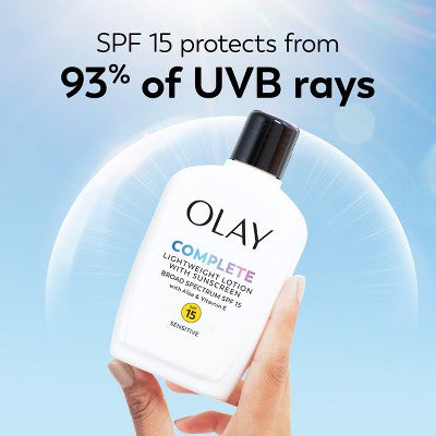 Olay Complete Face Lotion Moisturizer with Sunscreen Sensitive Skin SPF 15 6 fl oz - Missing Box
