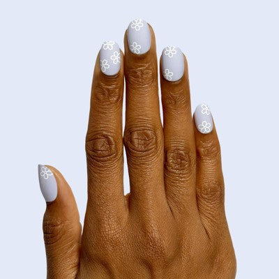 Olive & June Fake Nails S Round Floral Doodle 32ct - New