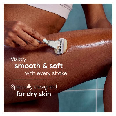 Venus Moistureglide Women's Razor Handle 2 Blade Refills + Shower Holder