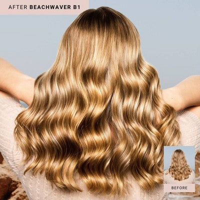 Beachwaver B1 1" Ceramic Curling Iron Midnight Rose Imperfect Box