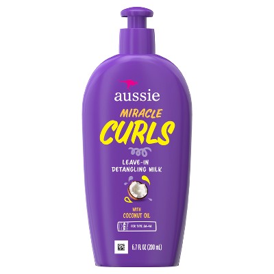 Aussie Miracle Curls Coconut Oil Detangling Milk Treatment 6.7 fl oz