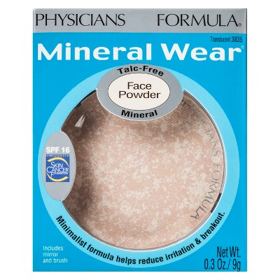 Physicians Formula Mineral Wear Pressed Powder (Talc-Free) Light Beige 0.3oz