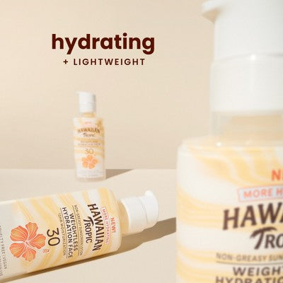 Hawaiian Tropic Silk Hydration Weightless Face Sunscreen SPF 30 1.7oz