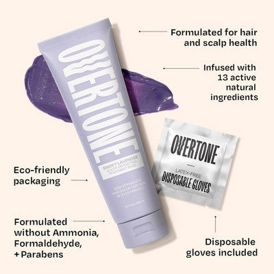 Overtone Smoky Lavender Semi-Permanent Hair Mask Conditioner