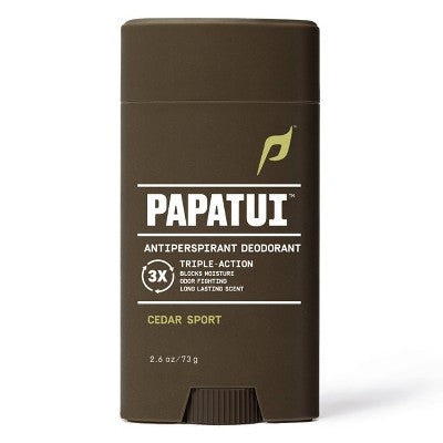Papatui Triple Action Complex Men's Solid Antiperspirant Cedar Sport 2.6oz
