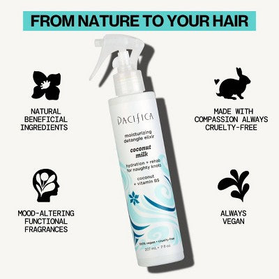 Pacifica Coconut Milk Leave-On Detangling and Repair Spray 7 fl oz