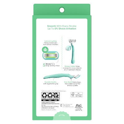 Venus Extra Smooth Pink Women's Razor + 2 Razor Blade Refills