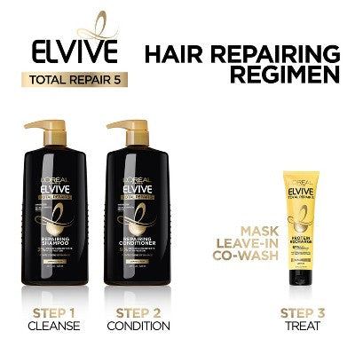 L'Oreal Paris Total Repair 5 Shampoo and Conditioner Set 25.2 fl oz