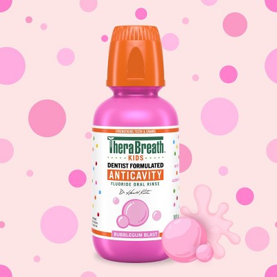 TheraBreath Kids Bubble Gum Mouthwash 10oz