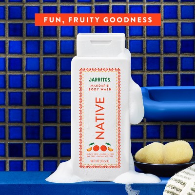 Native Body Wash for Women & Men Limited Edition Jarritos Mandarin 18 fl oz