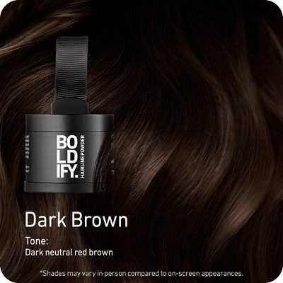 Boldify Root Touch Up Powder with Brush Dark Brown