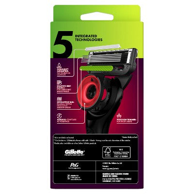 Gillette Labs NFL Chiefs Edition Shaving Razor with 4 Refills and Magnetic Stand