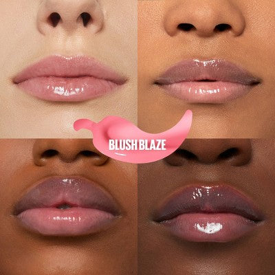 Maybelline Lifter Gloss Lifter Plump Lip Plumper Gloss with Maxi-Lip 001 Blush Blaze 0.18 fl oz - New