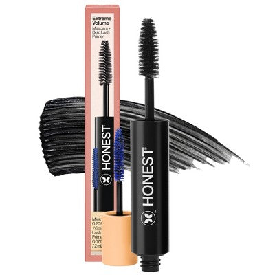 Honest Beauty Extreme Volume Mascara + Bold Lash Primer Black 0.27 fl oz - Imperfect Box