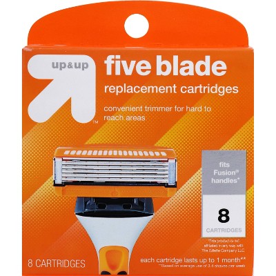 Men's-Five-Blade-FITS-Cartridges-8ct-up&up-New-Razors-&-Razor-Blades