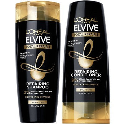 L'Oreal Paris Total Repair 5 Shampoo and Conditioner Set 25.2 fl oz