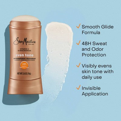 SheaMoisture Even Tone Solid Antiperspirant & Deodorant 2.6oz