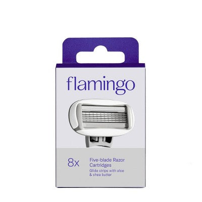 Flamingo Women's 5-Blade Razor Refills 8ct