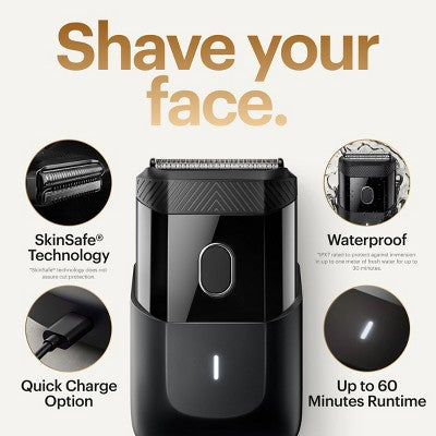MANSCAPED The Handyman Compact Face Shaver Portable SkinSafe - Imperfect Box