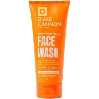 Duke Cannon Energizing Daily Face Wash 6 fl oz - Imperfect Container