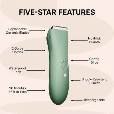 Meridian Trimmer Original Pubic & Body Hair Trimmer for Men & Women