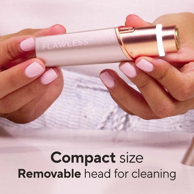 Finishing Touch Flawless Facial Hair Remover Electric Razor for Women Coral