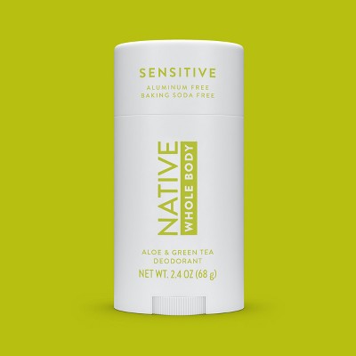 Native Sensitive Solid Deodorant for Women & Men Aloe & Green Tea