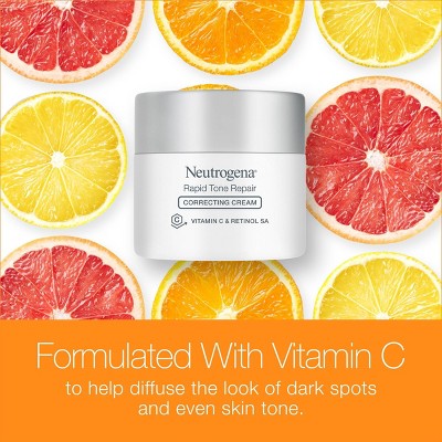 Neutrogena Rapid Tone Repair Retinol + Vitamin C Face and Neck Cream 1.7oz
