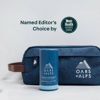 OARS + ALPS Mens Roll-On Natural Deodorant Fresh Ocean Splash 2.6oz