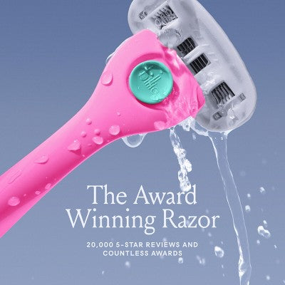 Billie Women's Malibu Razor Kit 1 Handle + Magnetic Holder + 2 Blade Refills