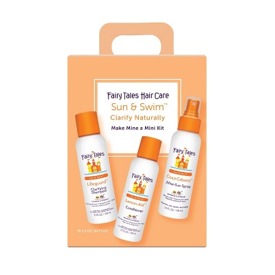 Fairy-Tales-Sun-&-Swim-Shampoo,-Conditioner-and-Spray-Travel-Kit-3-Pack-Shampoo-&-Conditioner-Sets