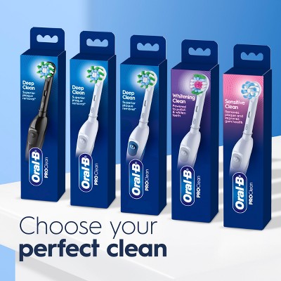 Oral-B ProClean Battery Electric Toothbrush Deep Clean Black