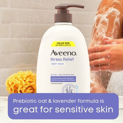 Aveeno Stress Relief Body Wash with Lavender & Chamomile 33oz