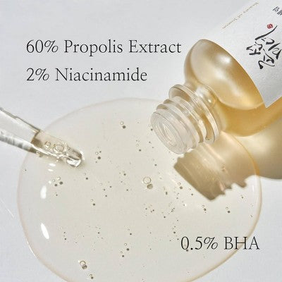 Beauty of Joseon Korean Skincare Glow Serum for Brightening, Soothing, and Hydrating Skin with Propolis + Niacinamide 30ml - Imperfect Box