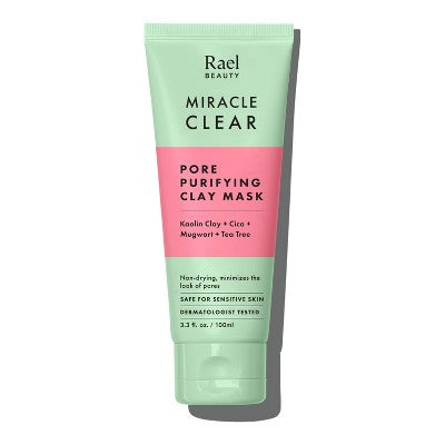 Rael-Miracle-Clear-Pore-Purifying-Kaolin-Clay-Face-Mask-3.4-fl-oz-Skin-Care-Masks-&-Peels