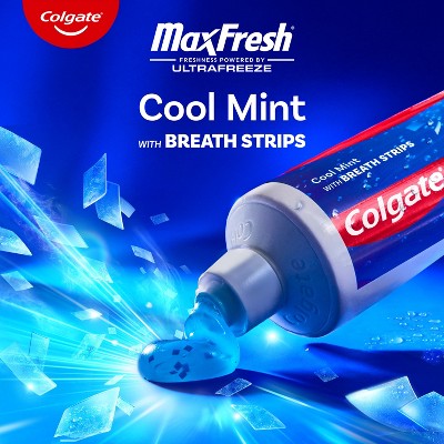 Colgate Max Fresh Toothpaste Cool Mint 6.3oz 3-Pack - Imperfect Box
