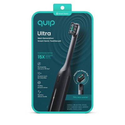 Quip Ultra Next Generation Smart Sonic Electric Toothbrush Onyx