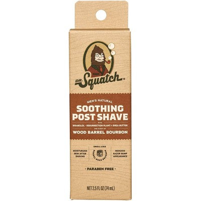 DR. SQUATCH Men's Natural Soothing Post Shave Wood Barrel Bourbon 2.5 fl oz - Missing Box