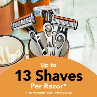BiC Men Flex 5 Blades Sensitive Disposable Razors 2ct