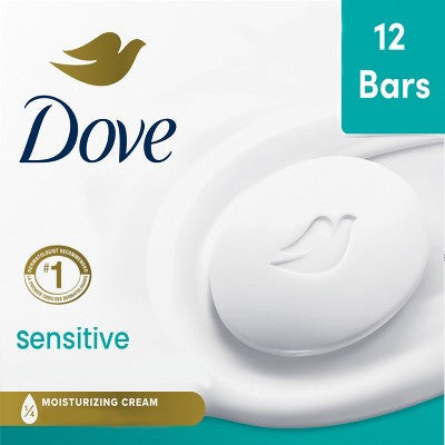 Dove Beauty Sensitive Skin Beauty Bar Soap 12pk/3.75oz each - Imperfect Box