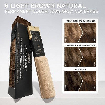 L'Oreal Paris Colorsonic Permanent Hair Color Light Brown Natural