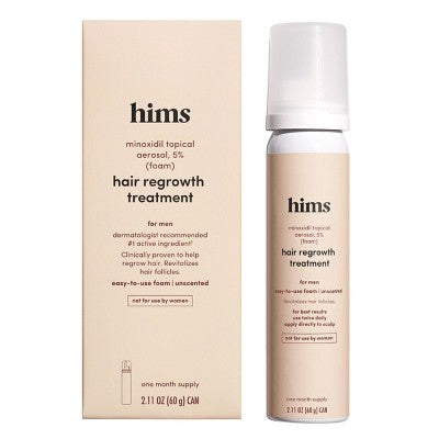 Hims Minoxidil 5% Foam Extra Strength Hair Regrowth Solution