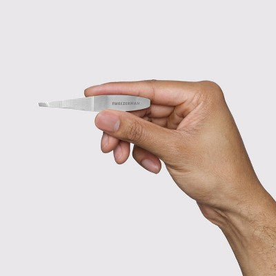 Tweezerman No Slip Wide Grip Slant Tweezer