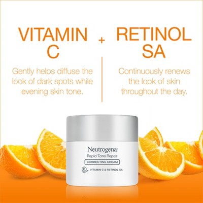 Neutrogena Rapid Tone Repair Retinol + Vitamin C Face and Neck Cream 1.7oz