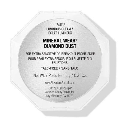 Physicians Formula Mineral Wear Diamond Glow Dust Powder Luminous Gleam 0.21oz