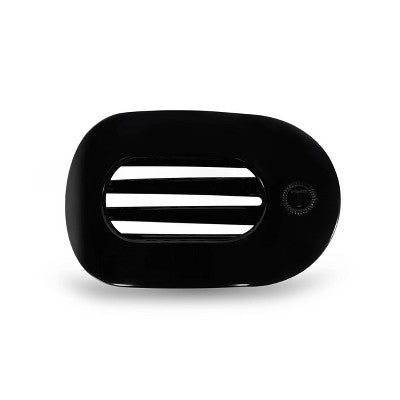 Teleties Medium Flat Round Hair Clip Jet Black